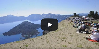 watch a clip of Michael Gordon's Natural History at Crater Lake